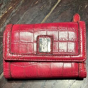 Nine West Crimson Croc-Embossed Wallet